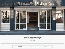 Tablet Screenshot of hotelboulevard.de